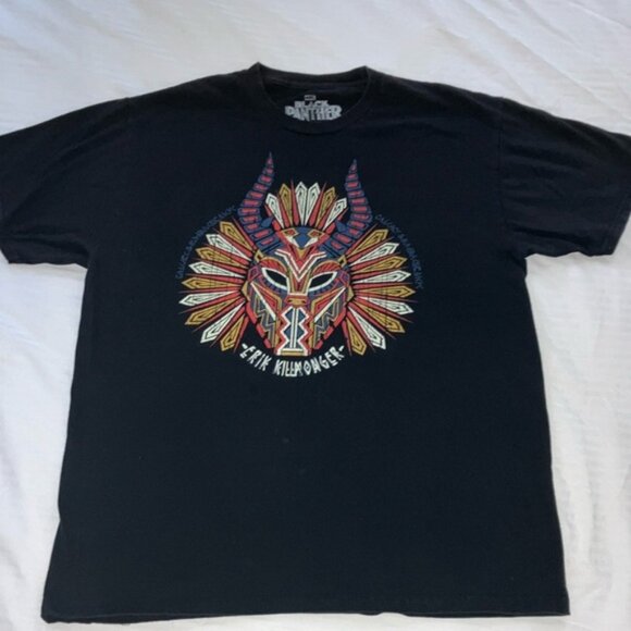 Marvel Erik Killmonger Short Sleeve cotton Tee - Picture 1 of 8